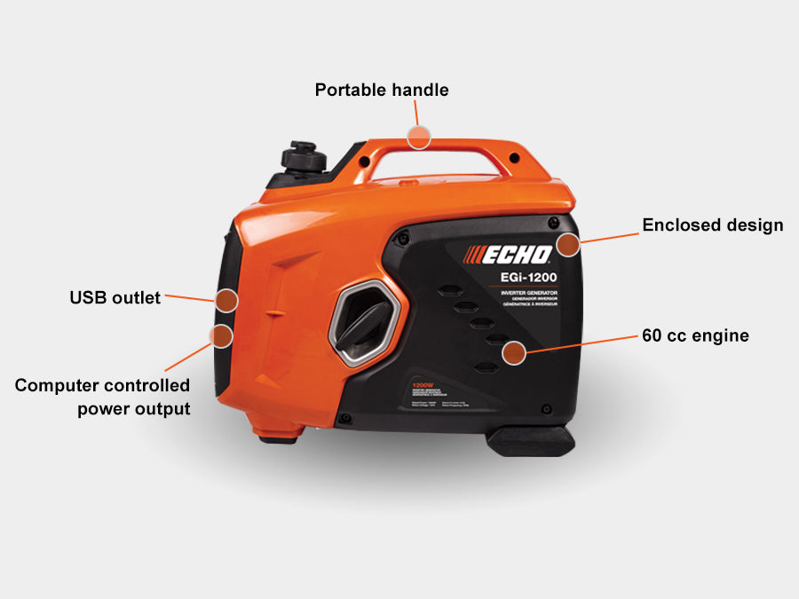 Echo 1200W Portable Inverter Generator EGi-1200