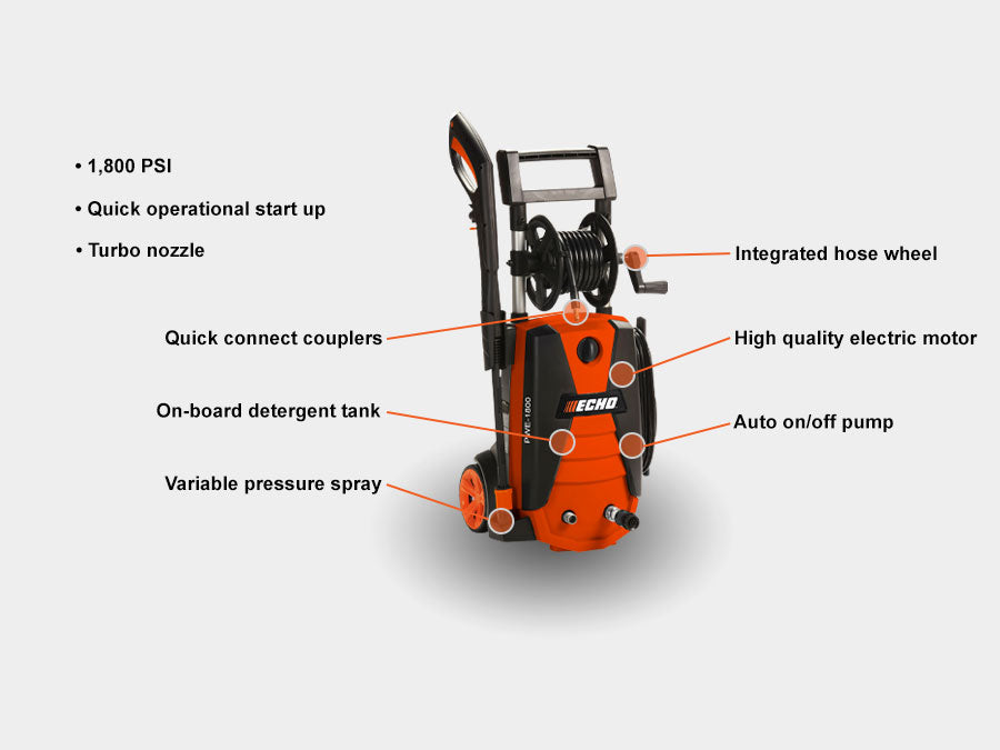 Echo 1800 PSI Electric Pressure Washer PWE-1800