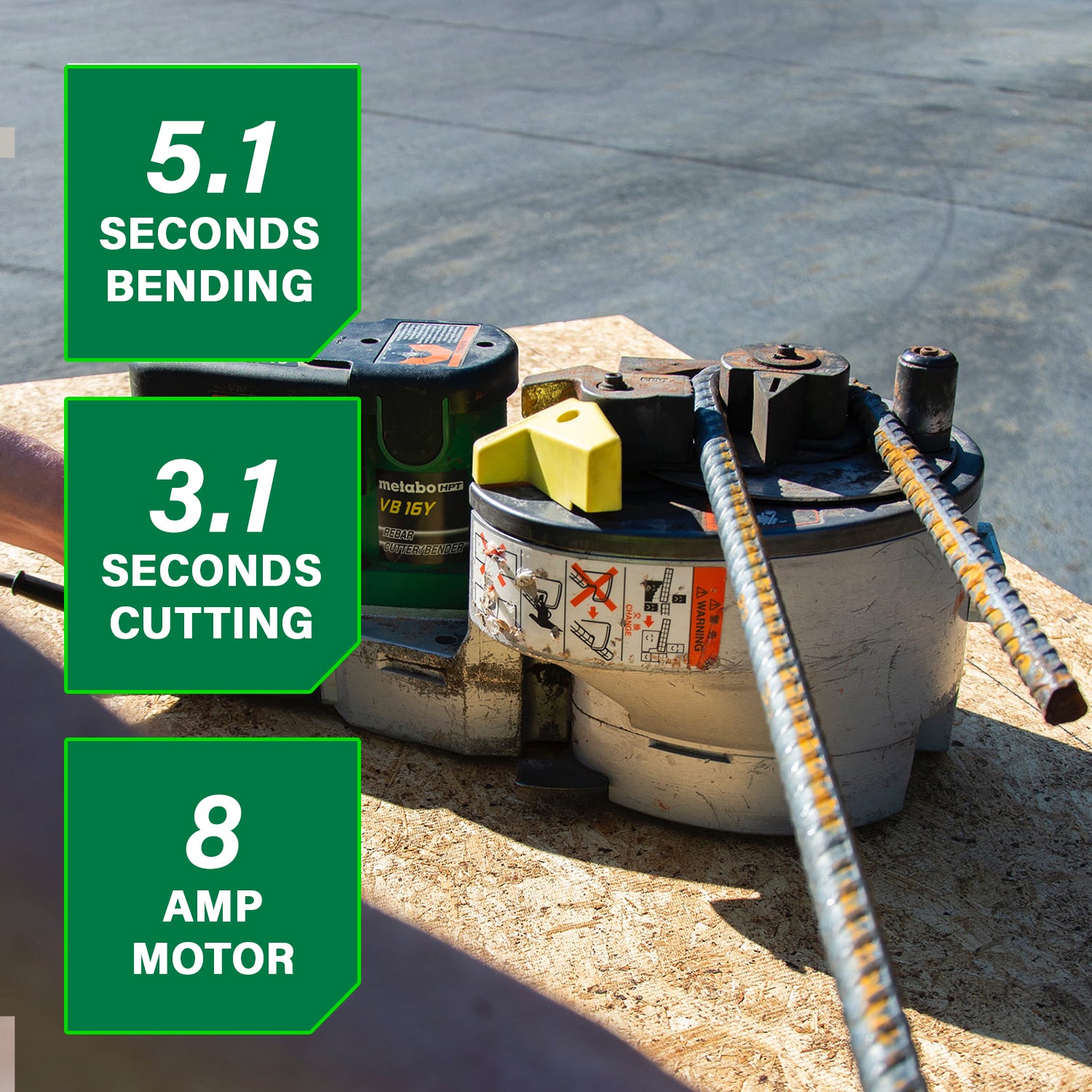Metabo HPT Plieuse et coupe-bâtons d'armature portable | Metabo HPT VB16Y VB16Y