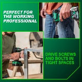 Metabo HPT Kit de perceuse à chocs sans fil MultiVolt™ 18 V (2,0 Ah x 2) | Metabo HPT WH18DEX WH18DEX