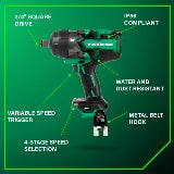 Metabo HPT Clé à chocs 3/4" sans fil MultiVolt™ 36V sans balais à couple élevé (corps d'outil uniquement) | Metabo HPT WR36DFQ4 WR36DFQ4